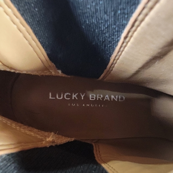 Lucky Brand Haylia Leather Snake Print Chelsea Boots Size 7 Pull on - Picture 13 of 16